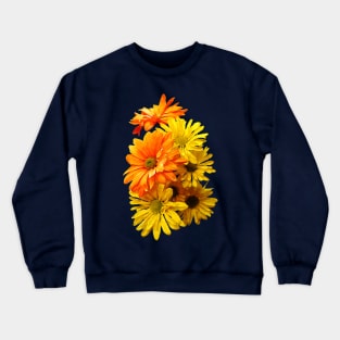 Daisies - Yellow and Orange Daisies Crewneck Sweatshirt